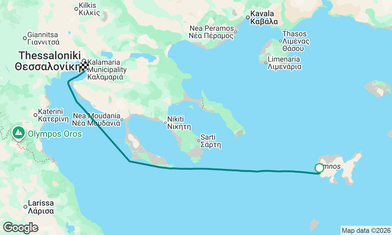 Voyage map
