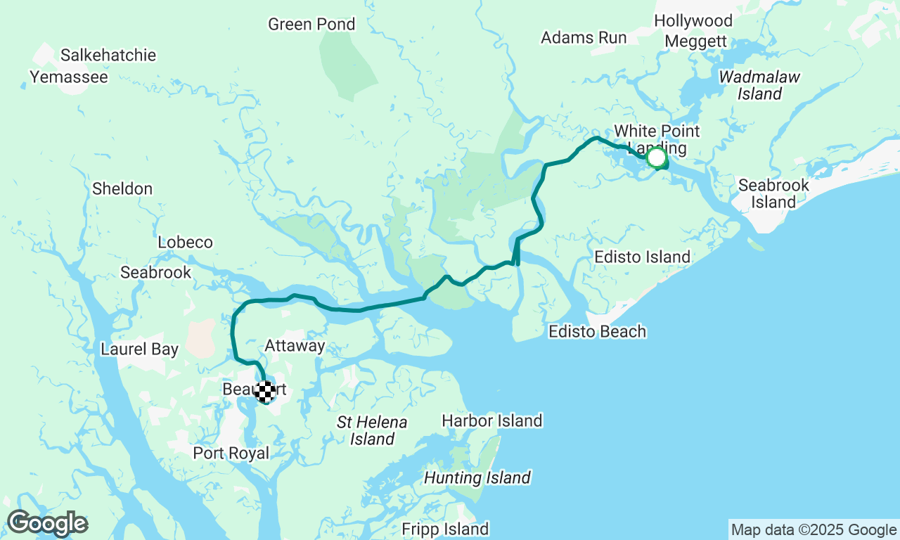 Anchorage in Steamboat creek to Ladies Island Marina, SC