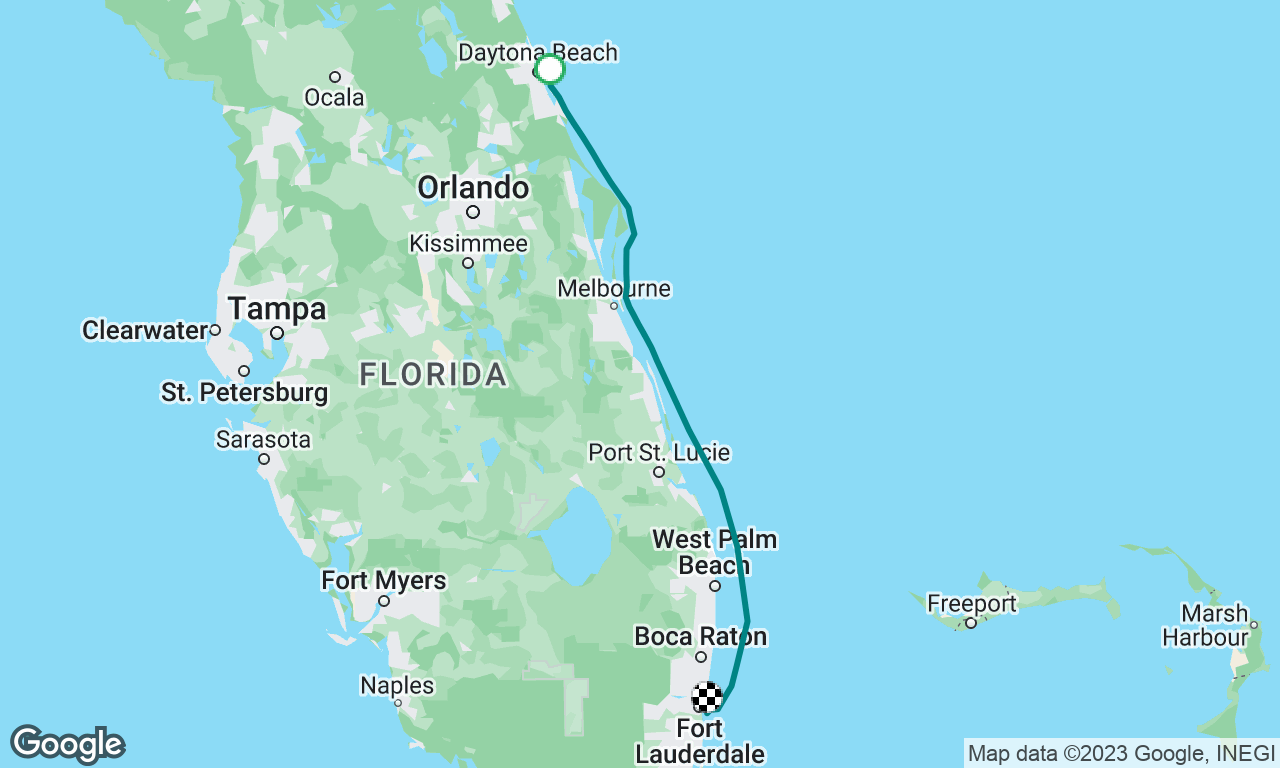 Port Orange to Fort Lauderdale 