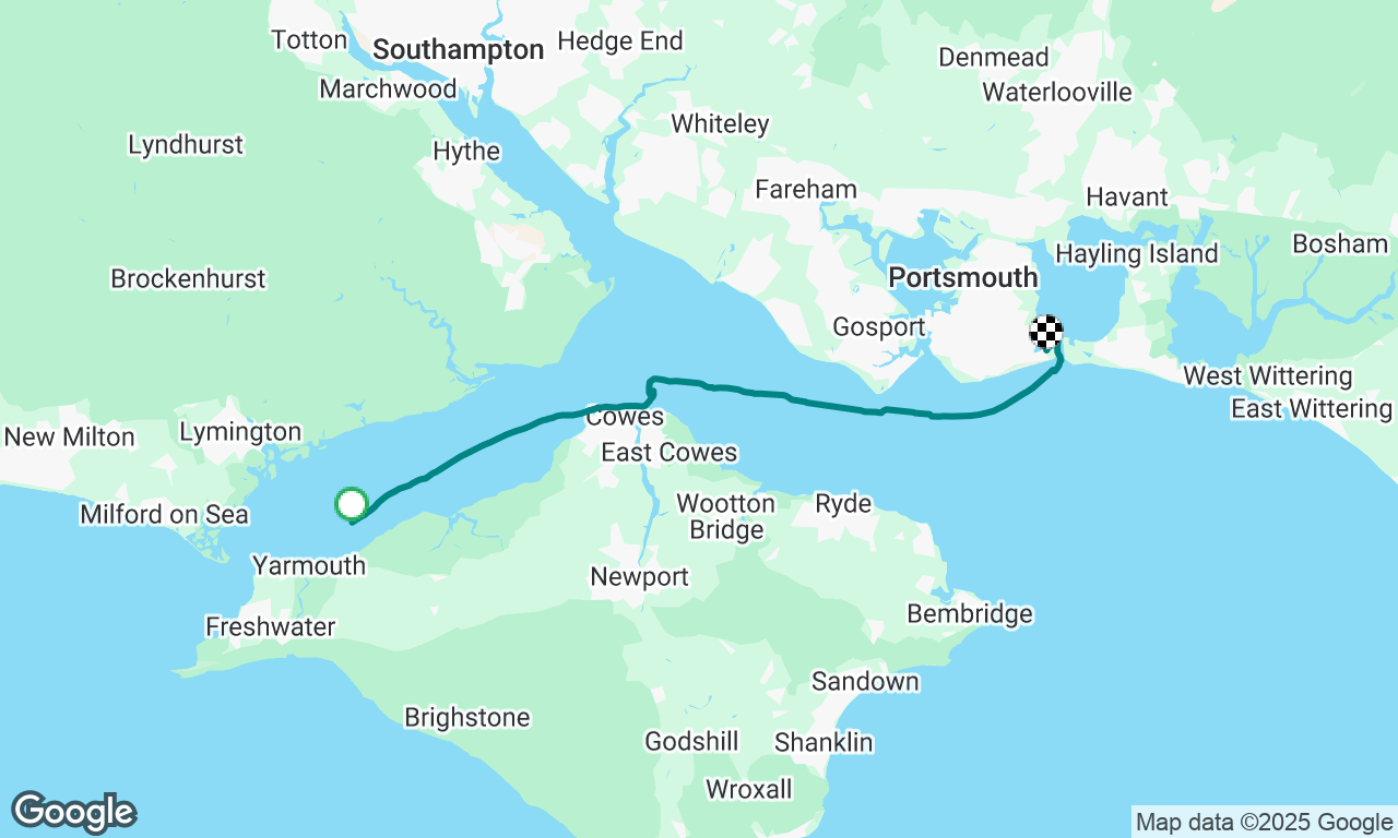 Yarmouth to Southsea.