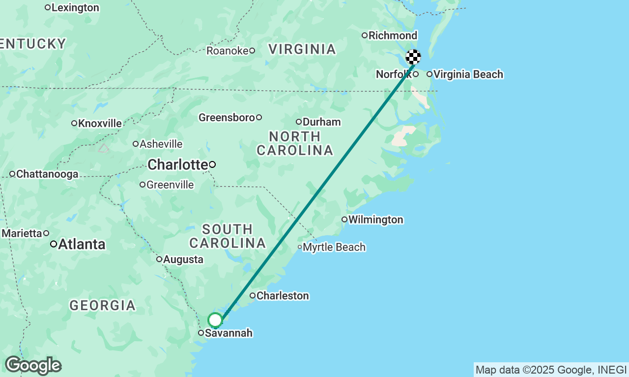 HHI to Hampton, Virginia