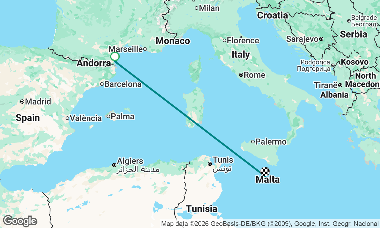 Voyage map