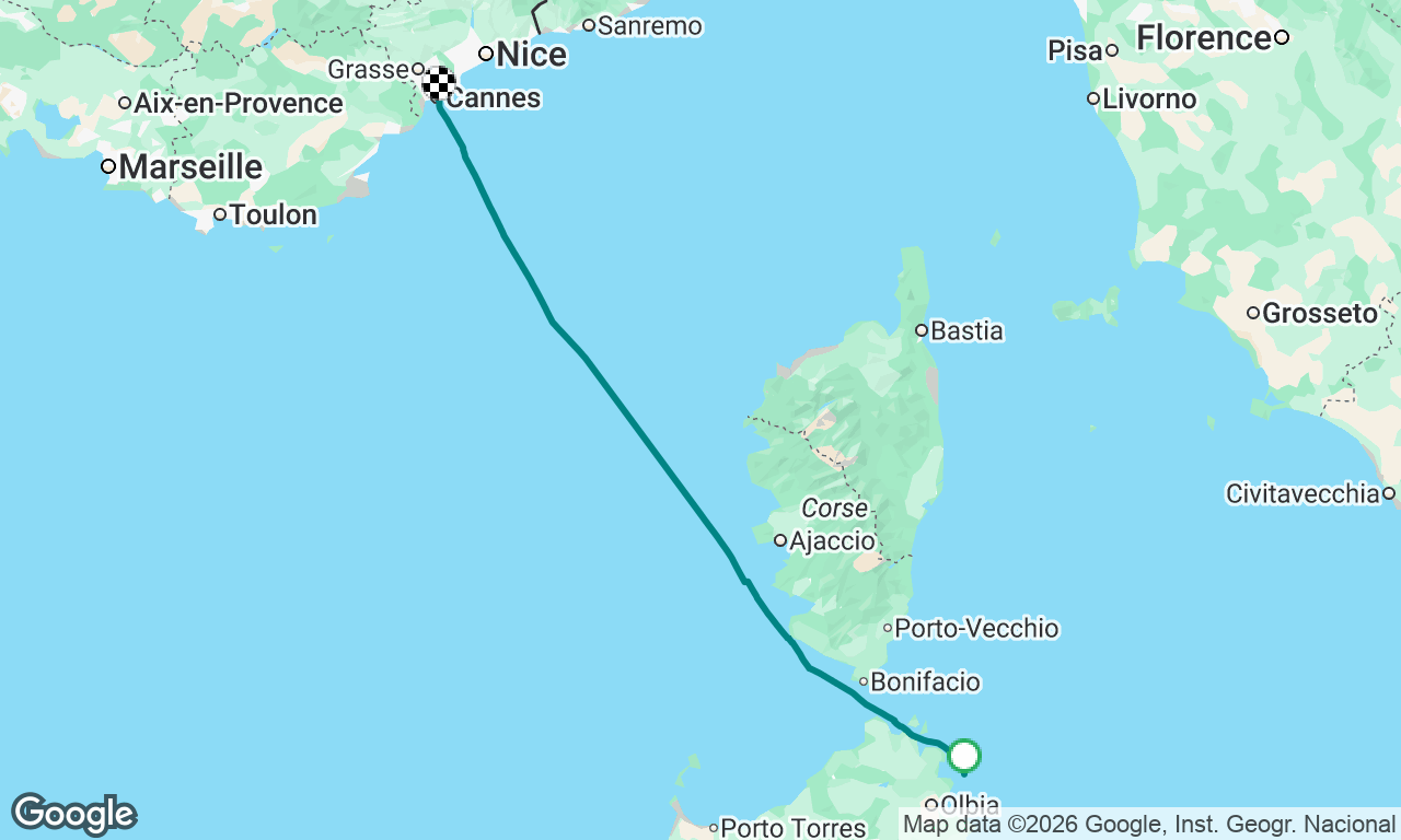 Voyage map