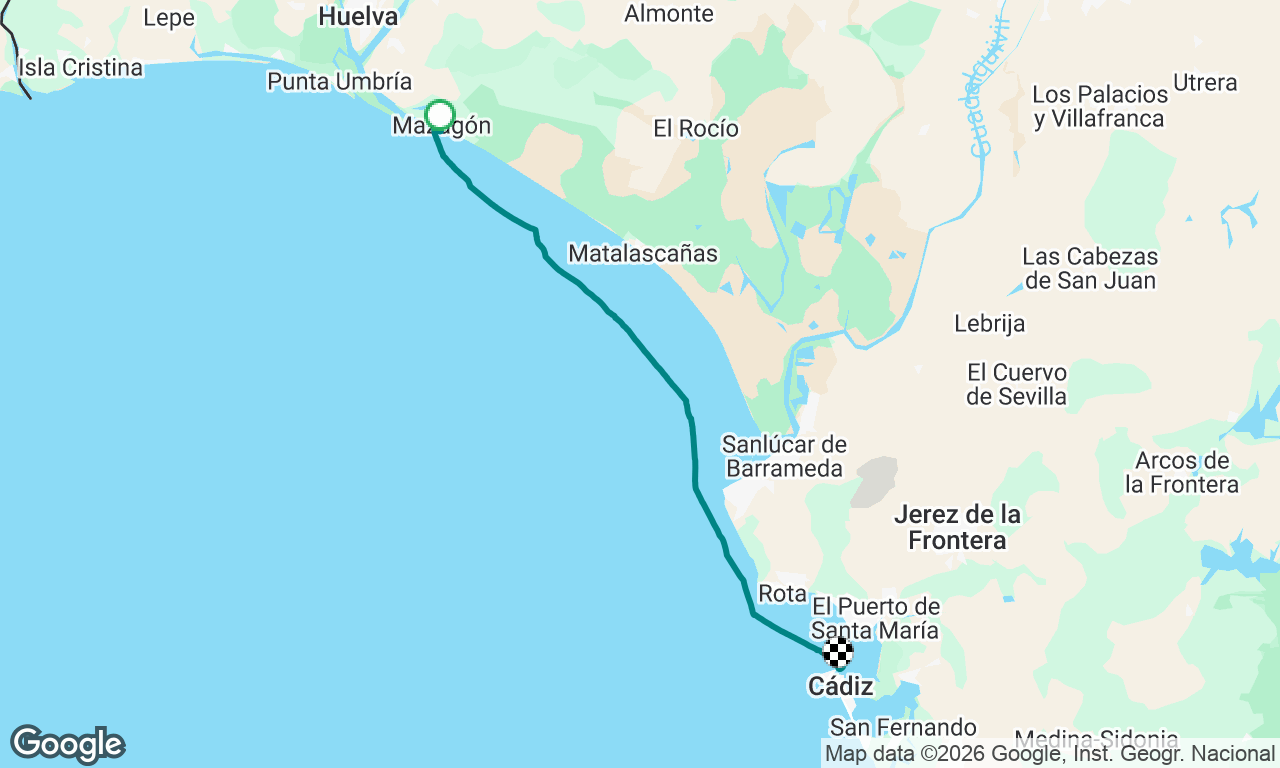 Cádiz to Gib