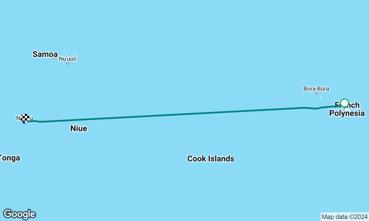 Tahiti to Tonga