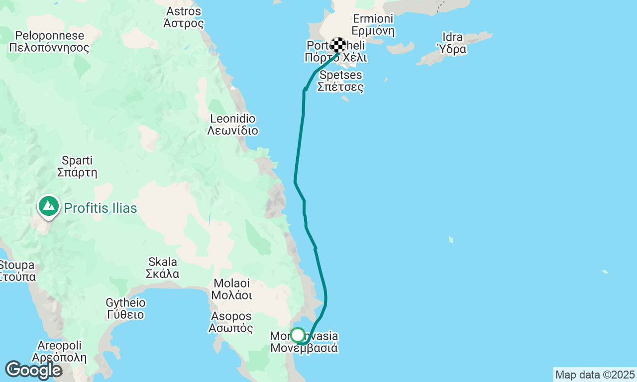 Monomvasia to Porto Kheli