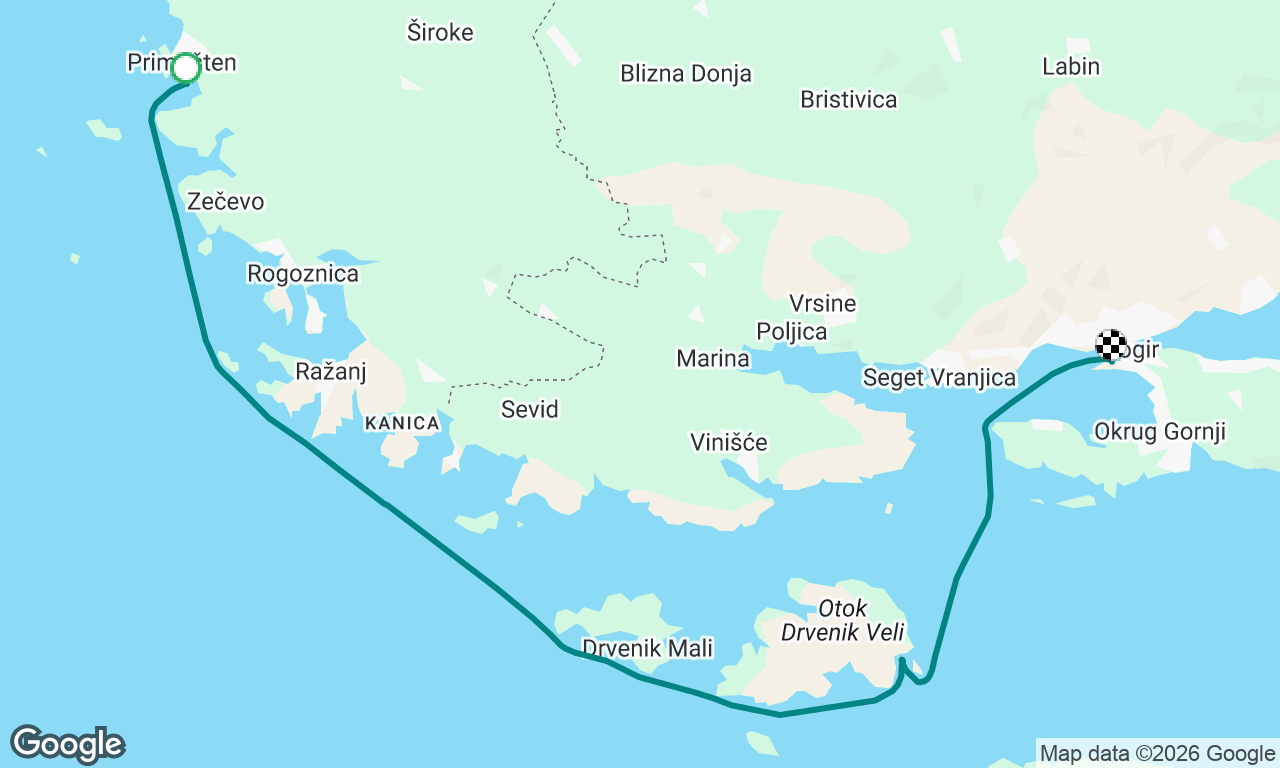 Primoŝten to Trogir