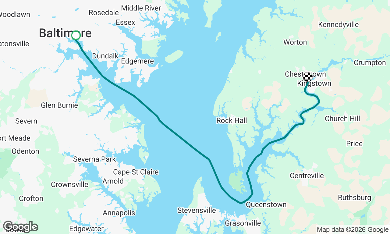 Baltimore to Chestertown