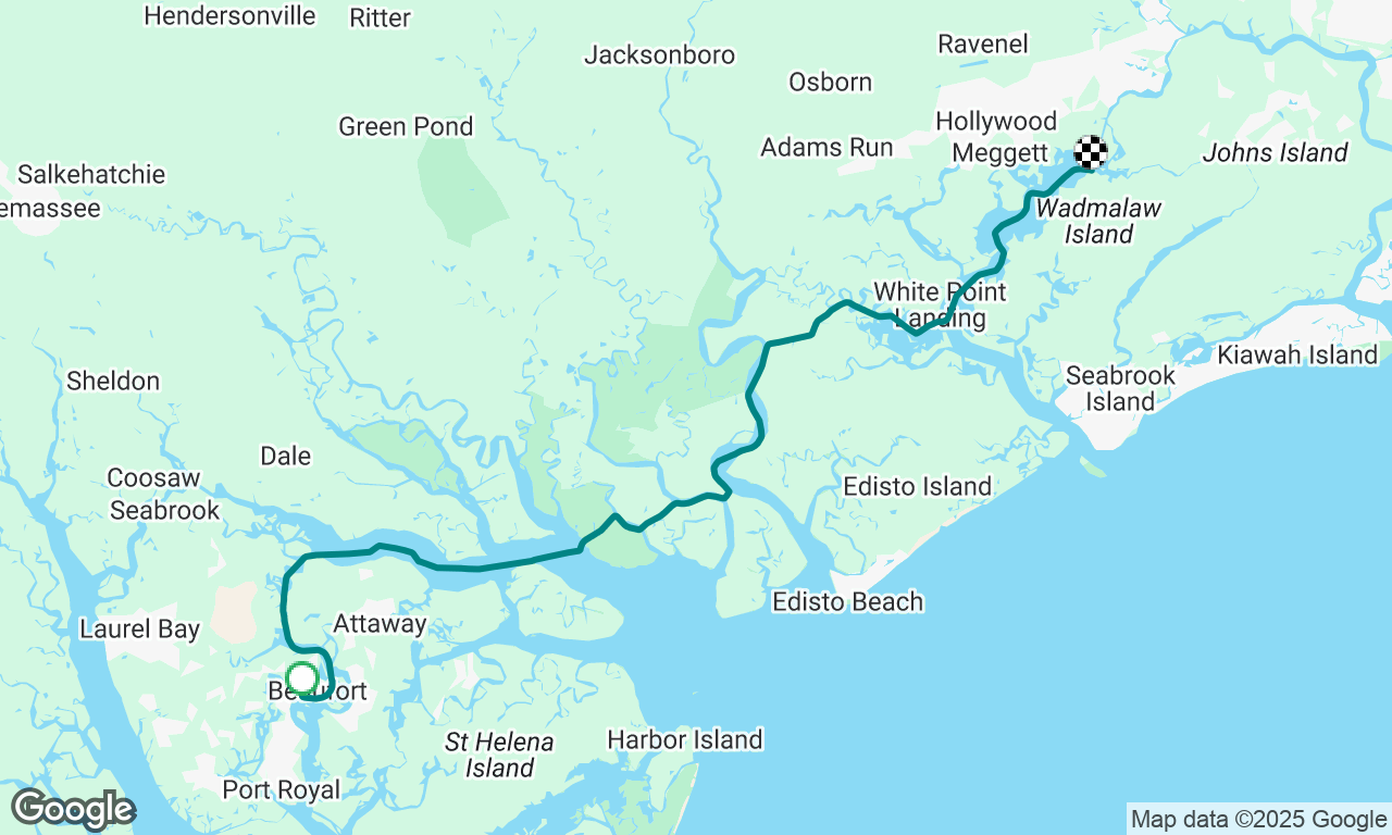 Beaufort, SC to New Cut Landing, SC