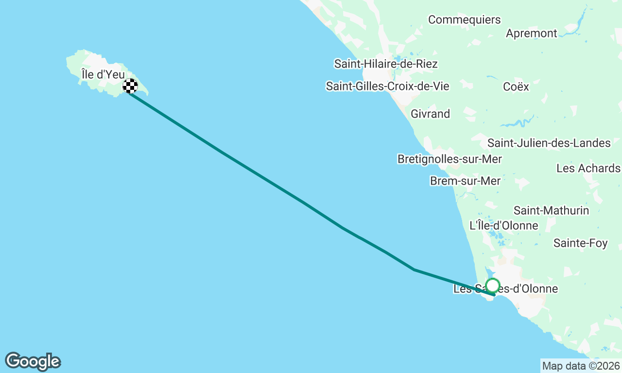 Les Sables to Ile D'Yeu