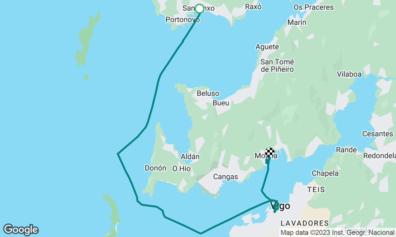 sanxenxo to Vigo 