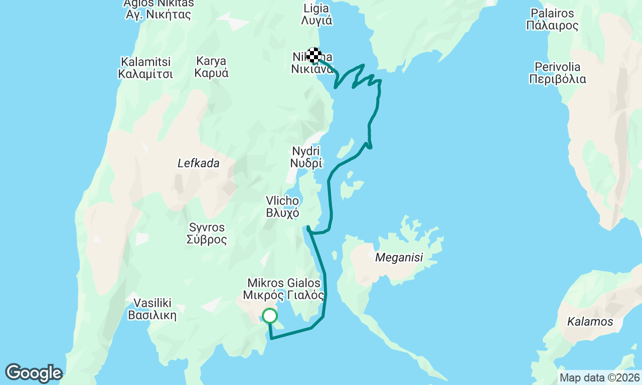 Syvota to Nikiana Ionianmode