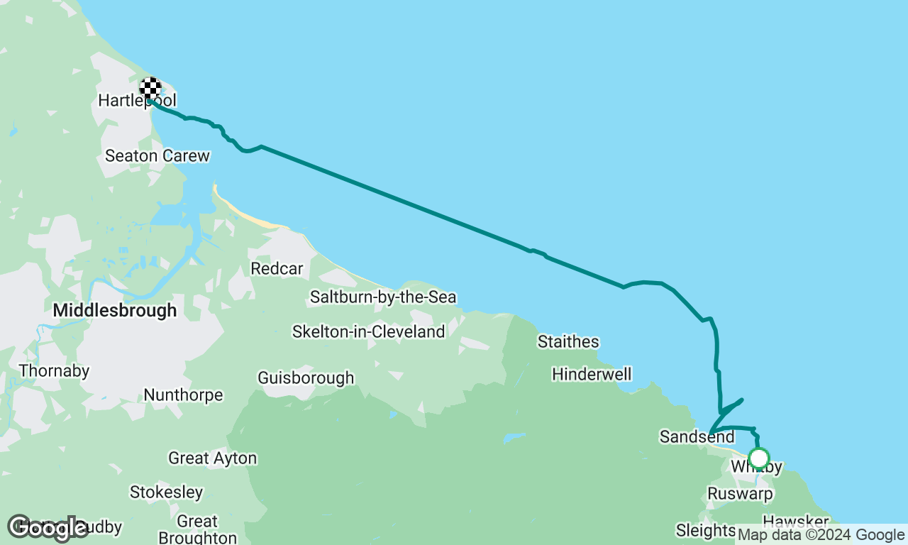 Whitby to Hartlepool
