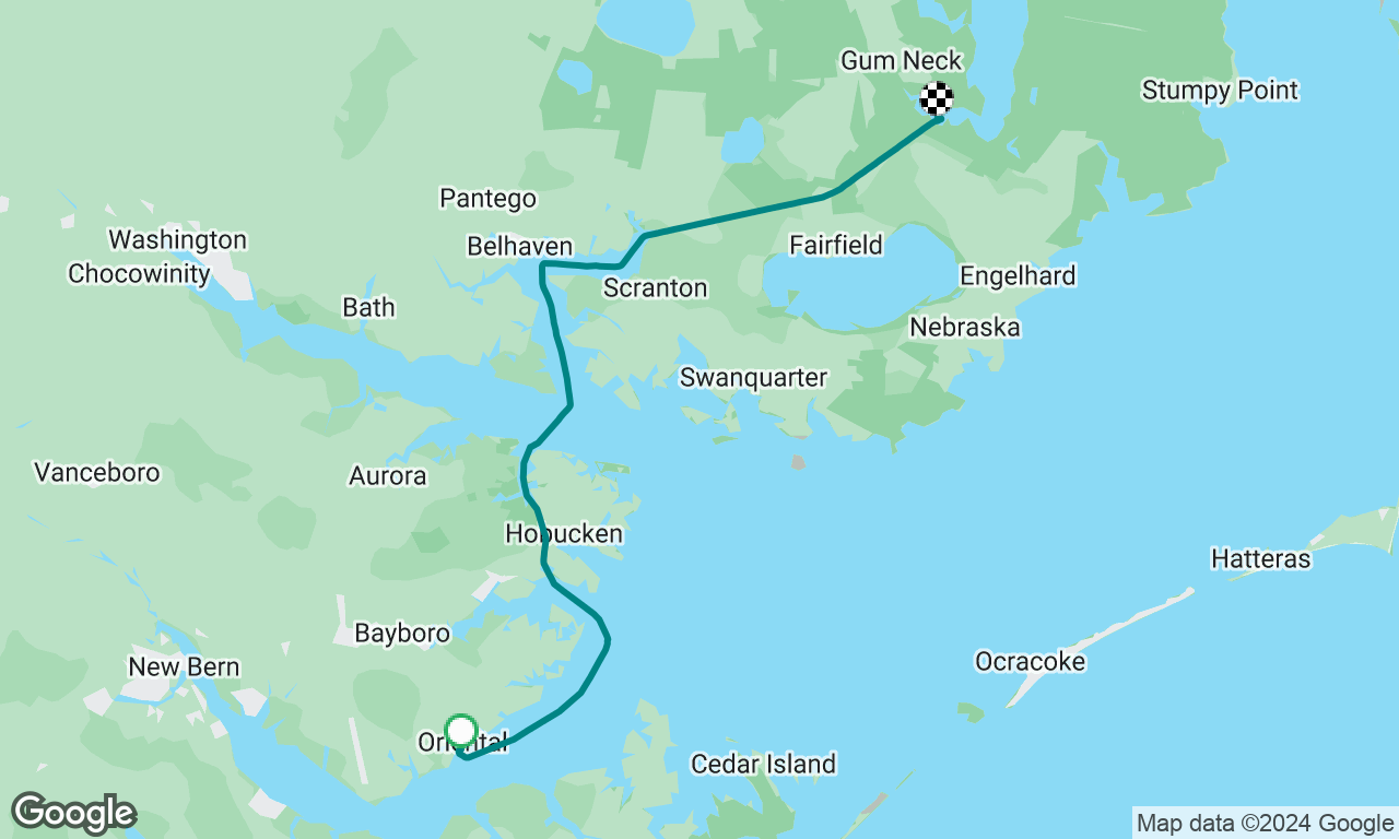 Delivery from St Augustine to Cambridge Maryland on a Bristol 29.9 