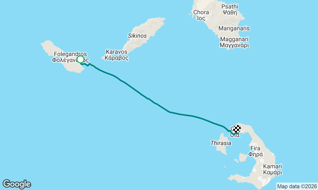 Folegandros to Santorini