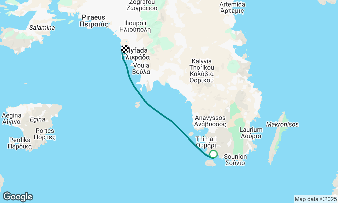 Cape Sunion to Navigare