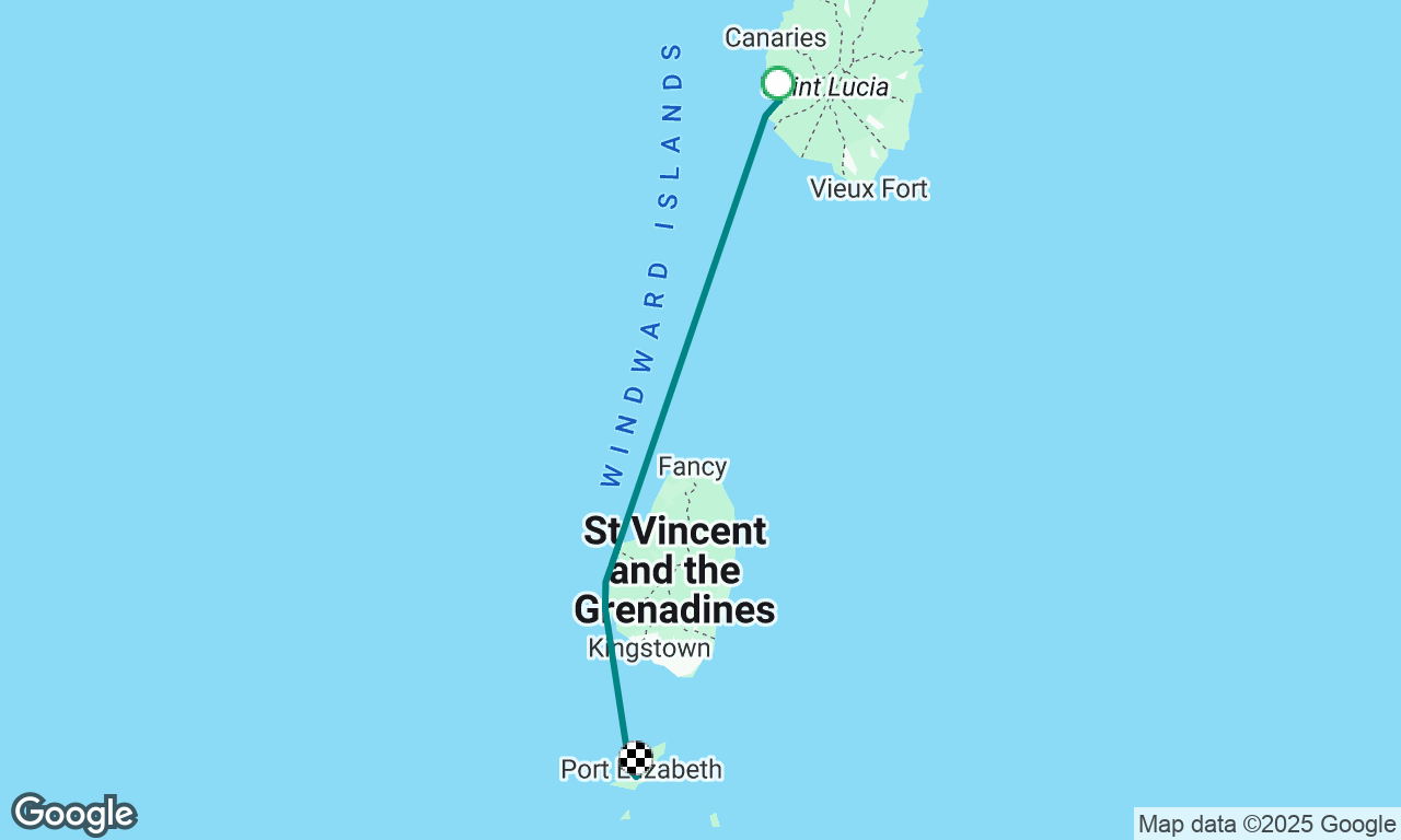 The Pitons to Bequia