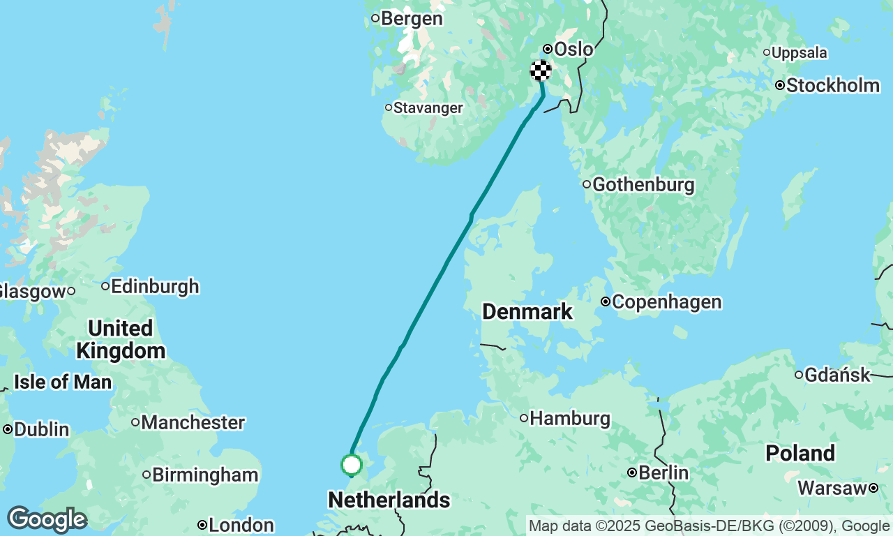 Netherlands to Norway