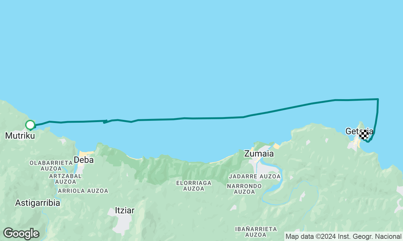 Gentle downwind sail to Getaria
