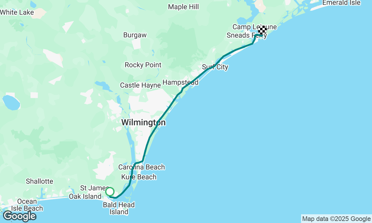 Southport to Jacksonville NC