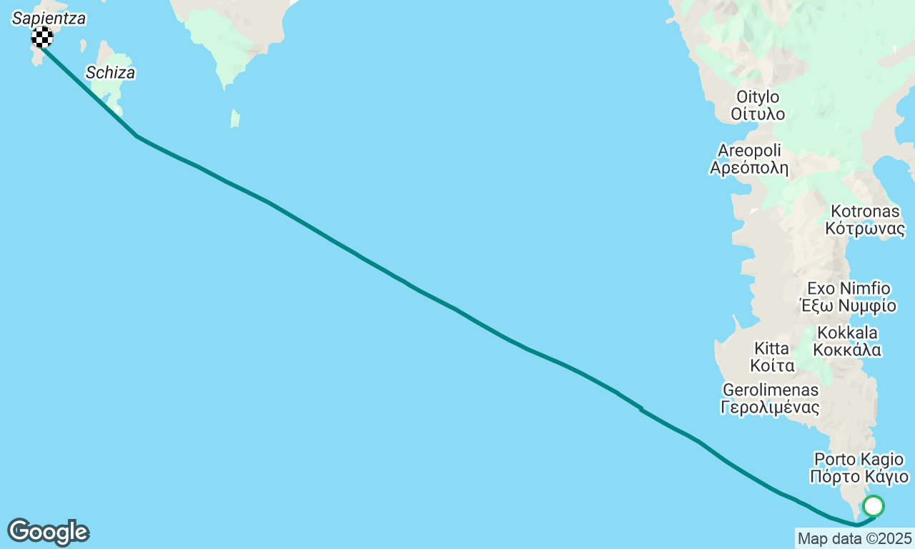 Porto Kagio to Sapientza 