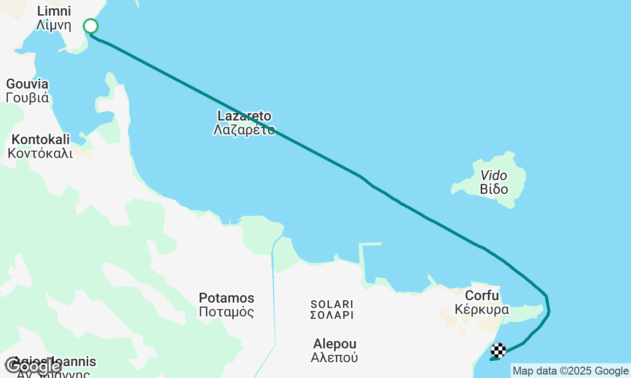Gouvia to Corfu (Airport)