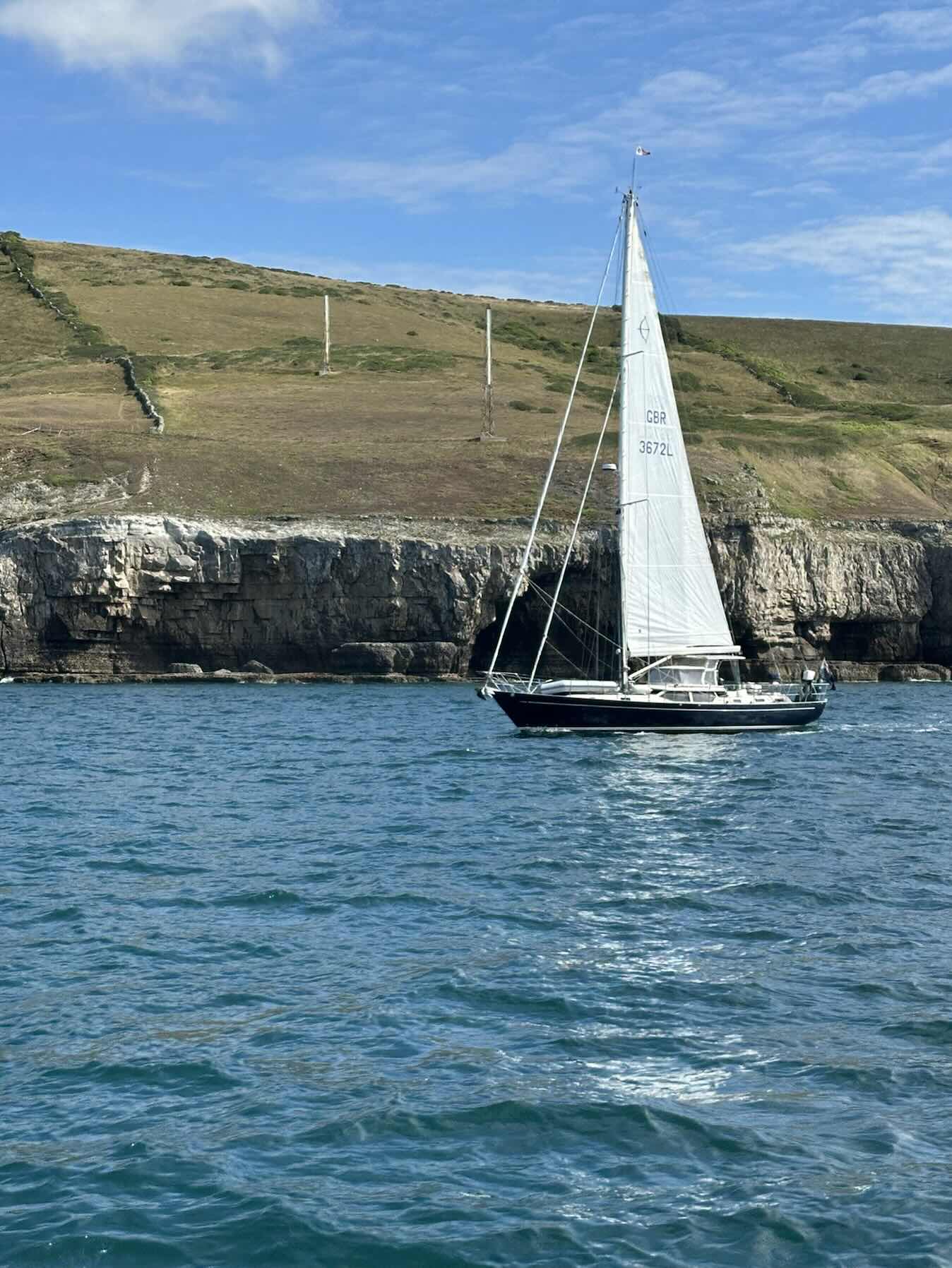 Return Weymouth to Gosport; motored close to cliffs to Swanage. Solenoid broke Studland so nice sail back and towed into Gosport by SeaStart_546C5ACE-35BA-4362-8FB8-10EA41C3B9AE