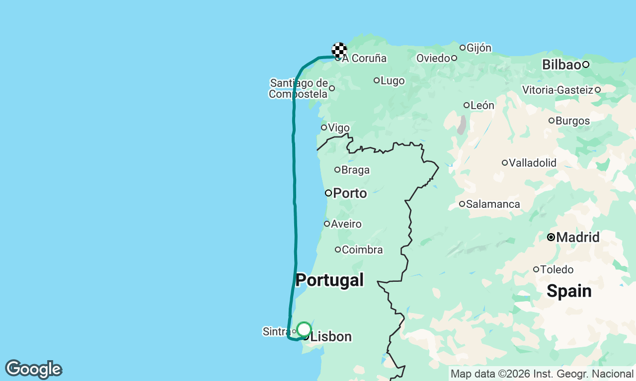 Lisbon to A Coruna
