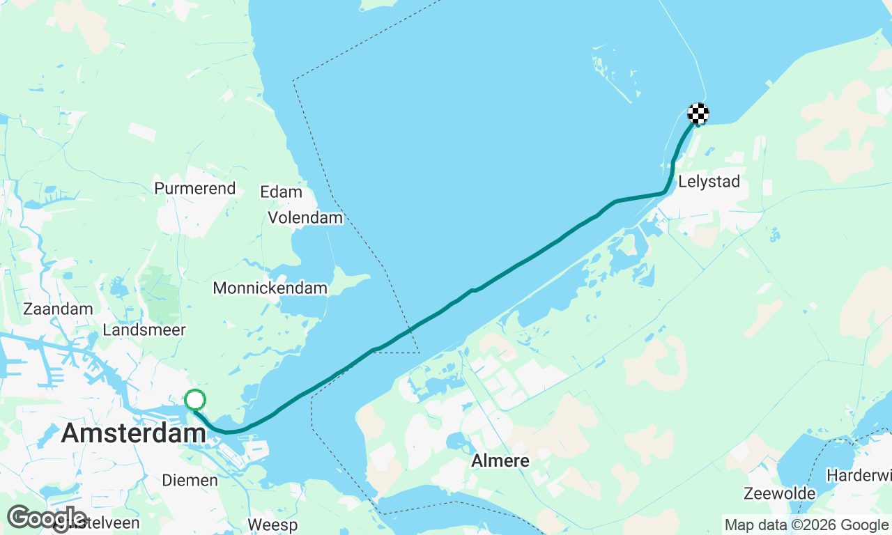 Sailing Gipsy Moth IV from Amsterdam to Lelystad