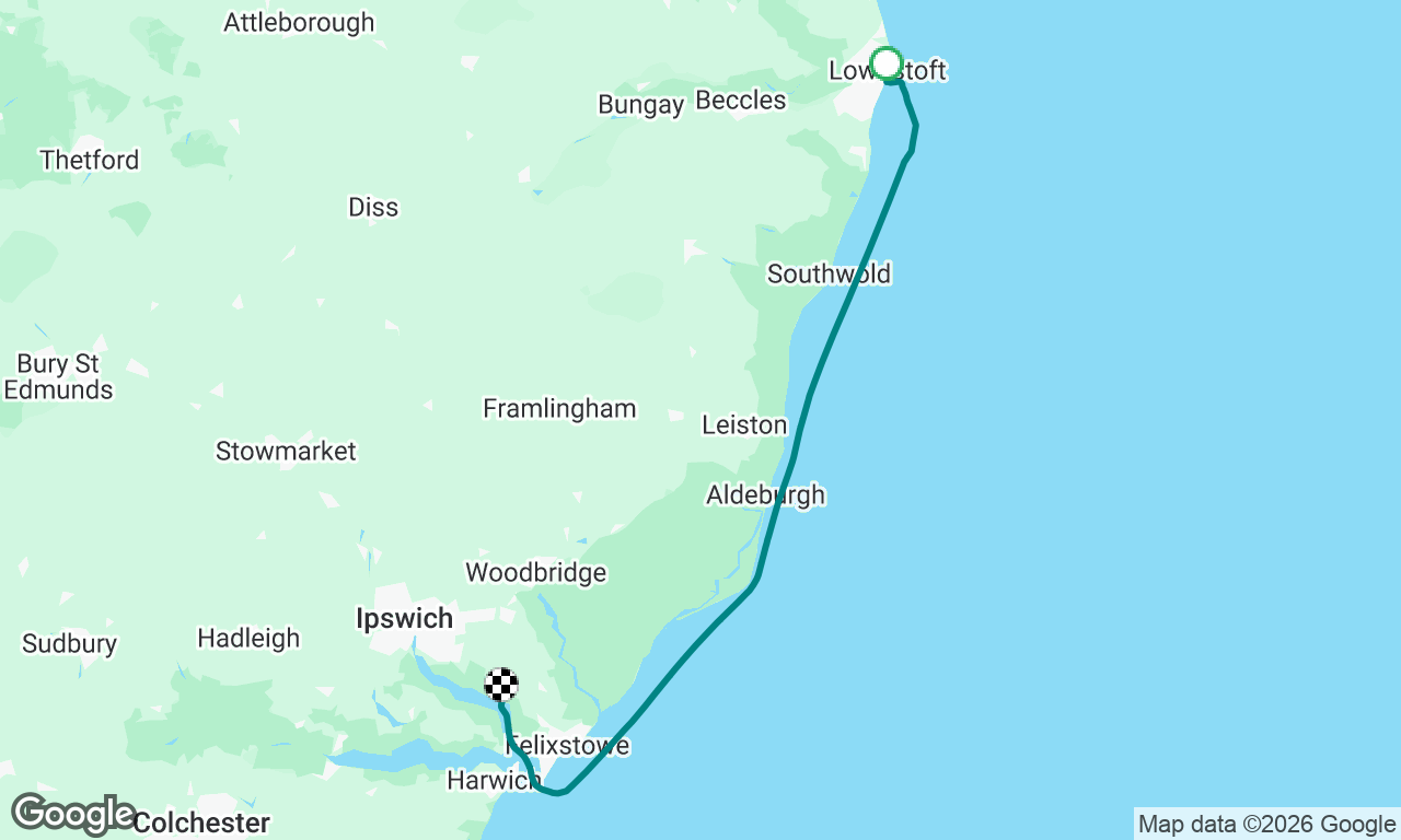 Delivery passage Lowestoft to Levington