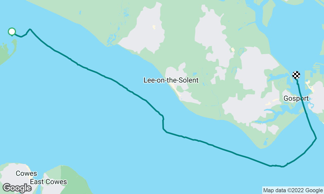 Trip from Calshot to Portsmouth on Menai III 