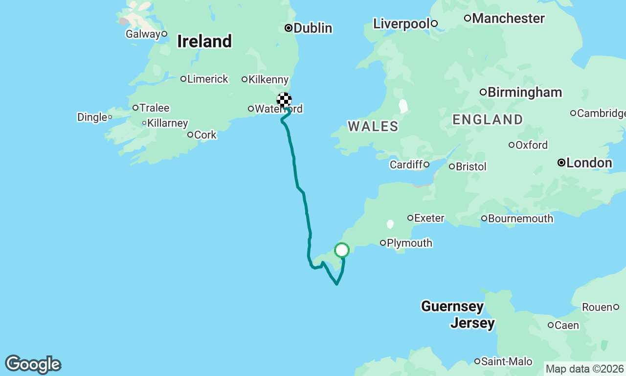 Leg 2 of 3 Cowes to Dun Laoghaire - Falmouth to Rosslare