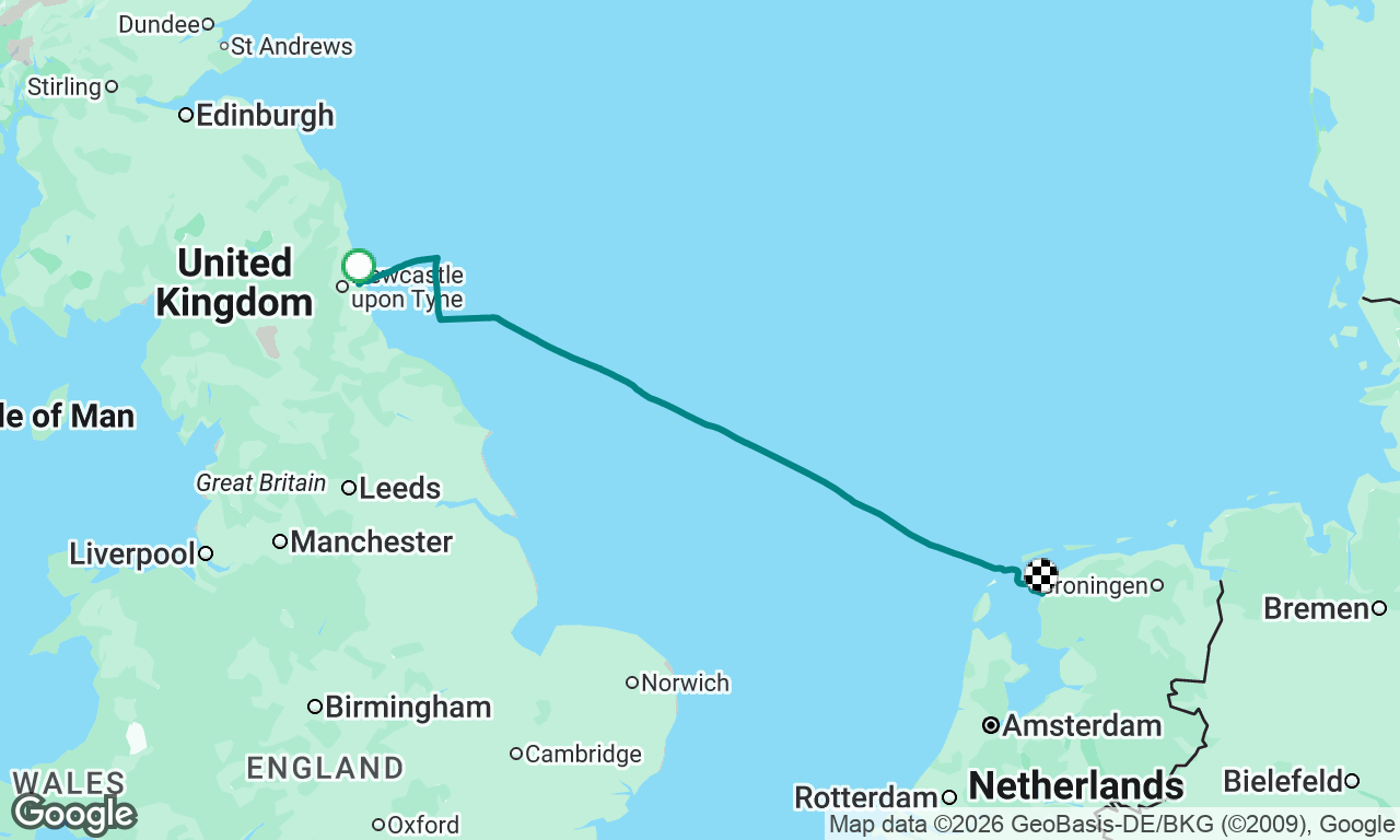 North Shields to Harlingen
