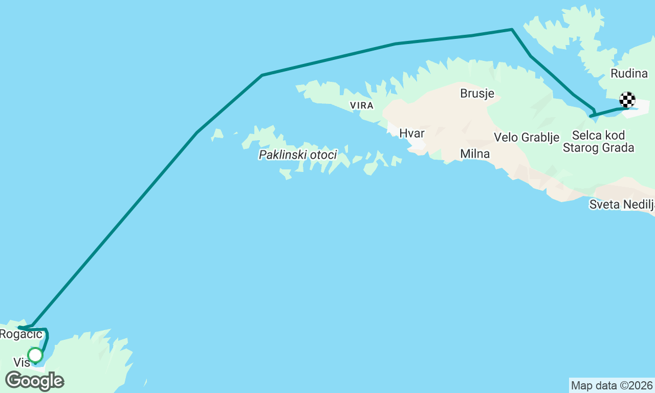 Vis to Starigrad -Hvar