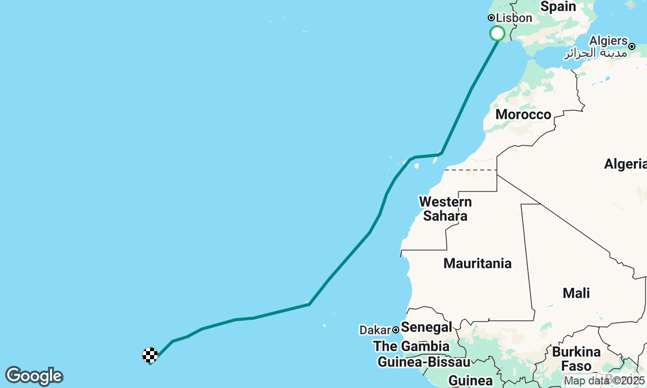 Around the Atlantic (2)
Canaries, Cabo Verde, mid-Atlantic