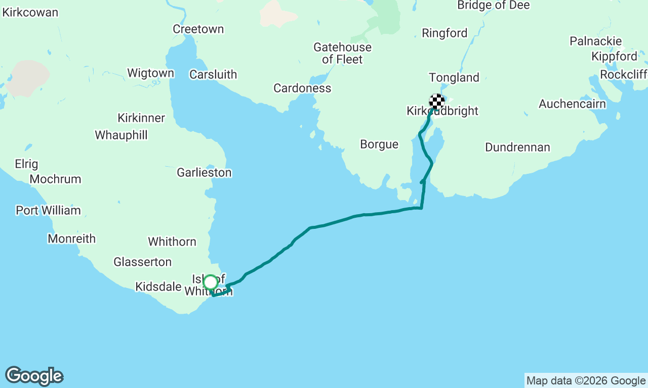 Isle of Whithorn to Kirkcudbright