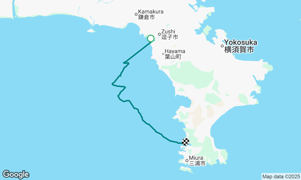 Hayama Marina to Seabornia