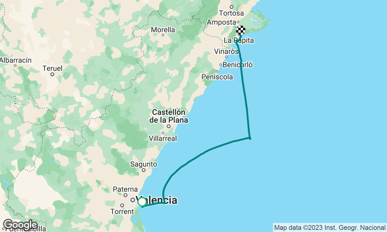 Charter trip - Skipper - Valencia to Columbrete to La Rapita