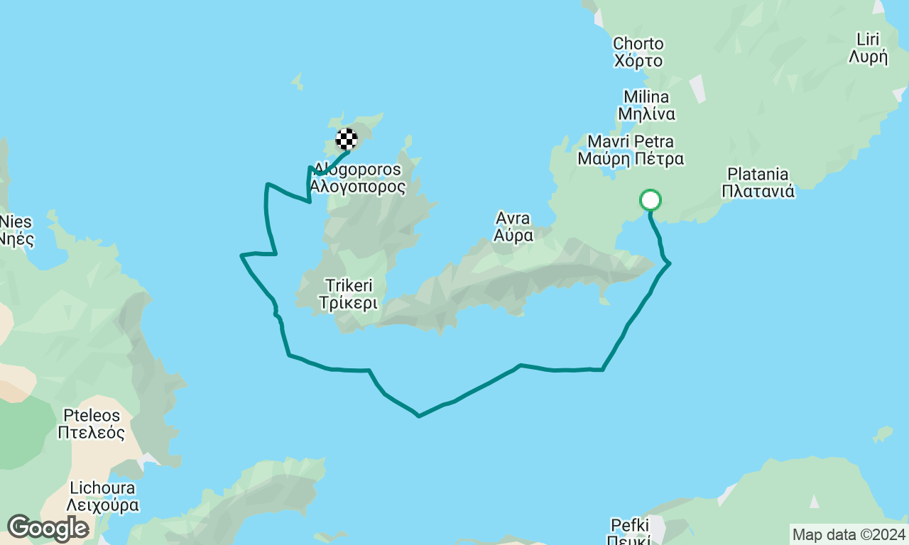 Ammos Bay to Palaio Trikeri
