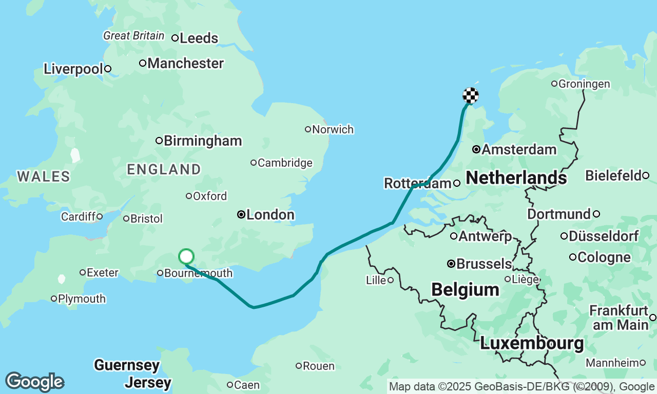 Hamble to Den Helder
