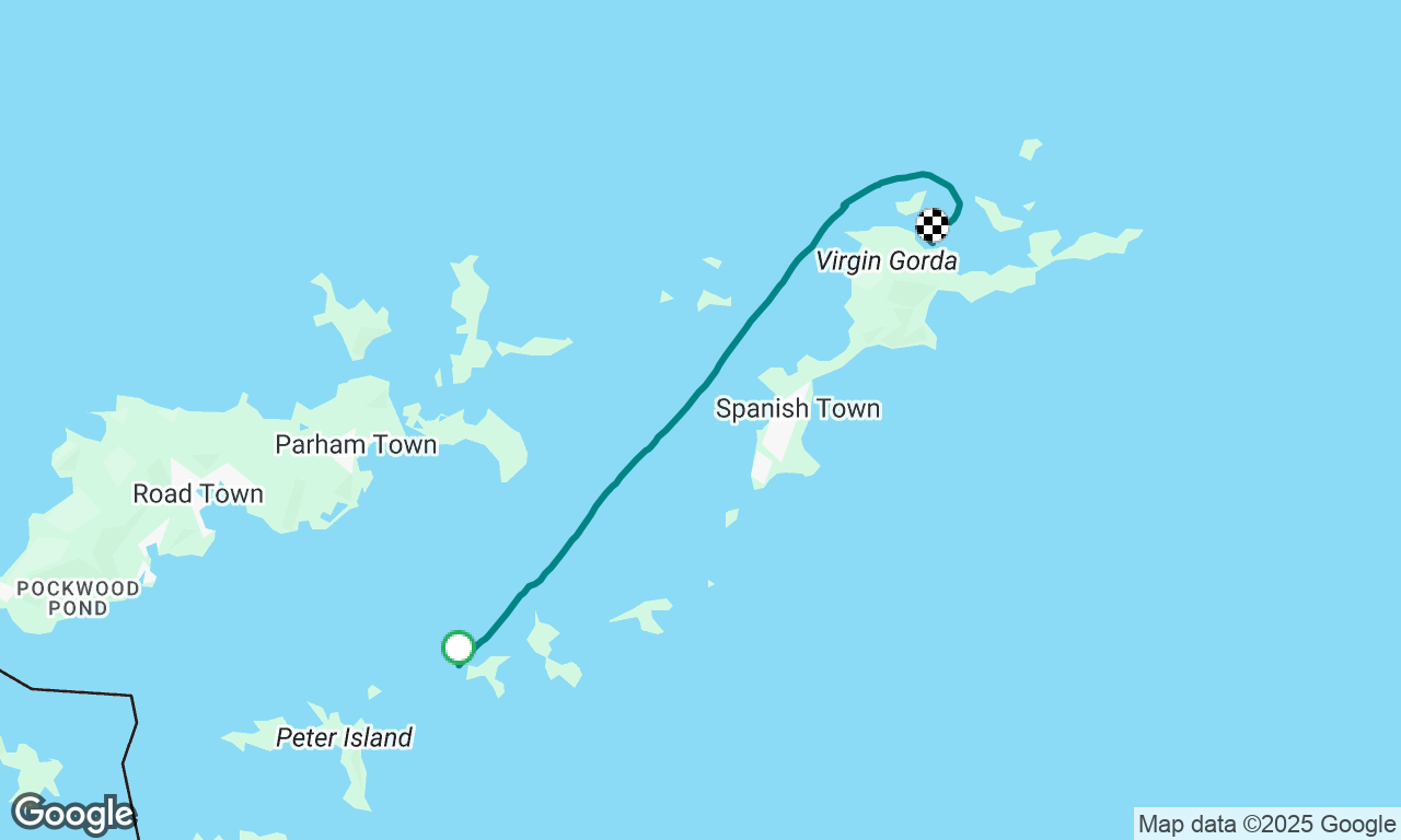 Salt Island (The Rhone) to Virgin Gorda