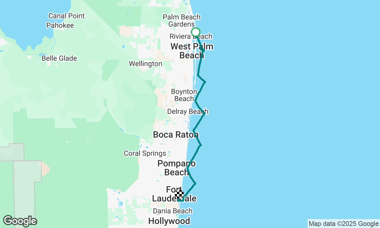 Palm Beach to Ft Lauderdale 