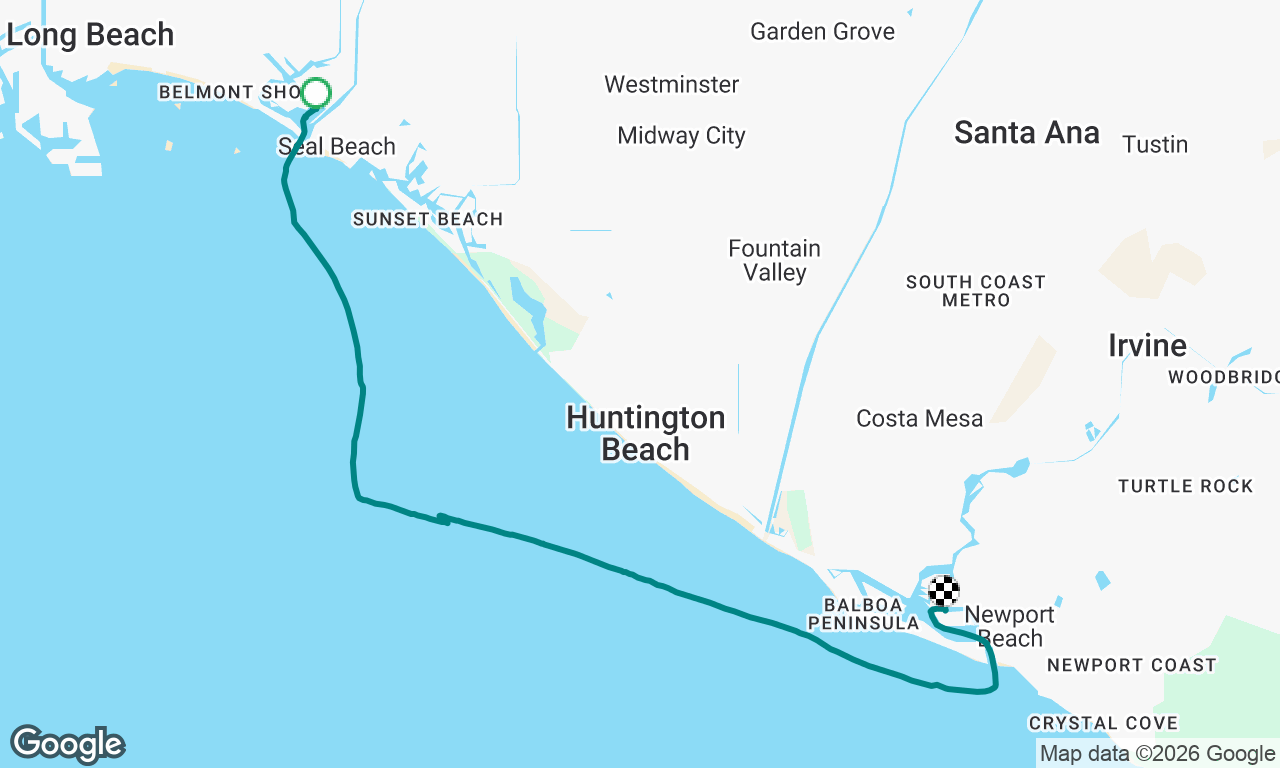Alamitos Bay to Newport Beach