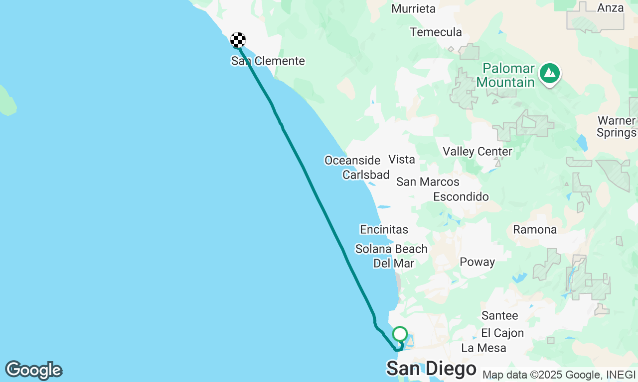 Transit from Mission Bay to Dana Point on Triple Threat