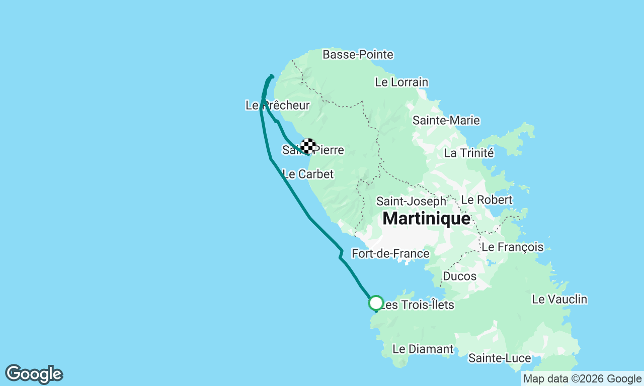 Anse Dufour -> Saint-Pierre