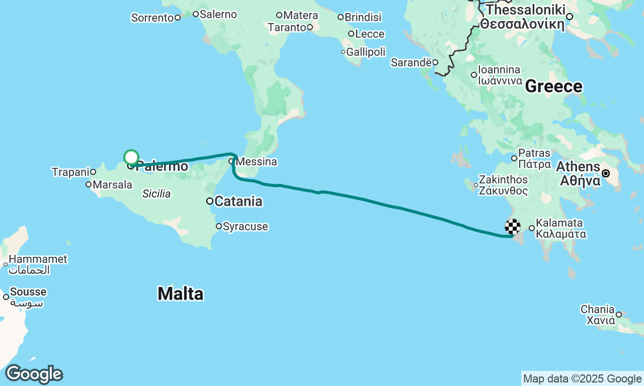 Palermo to Pilos