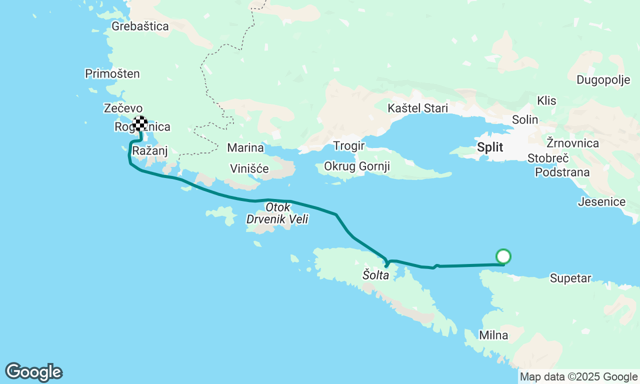 Brac to Rogoznica