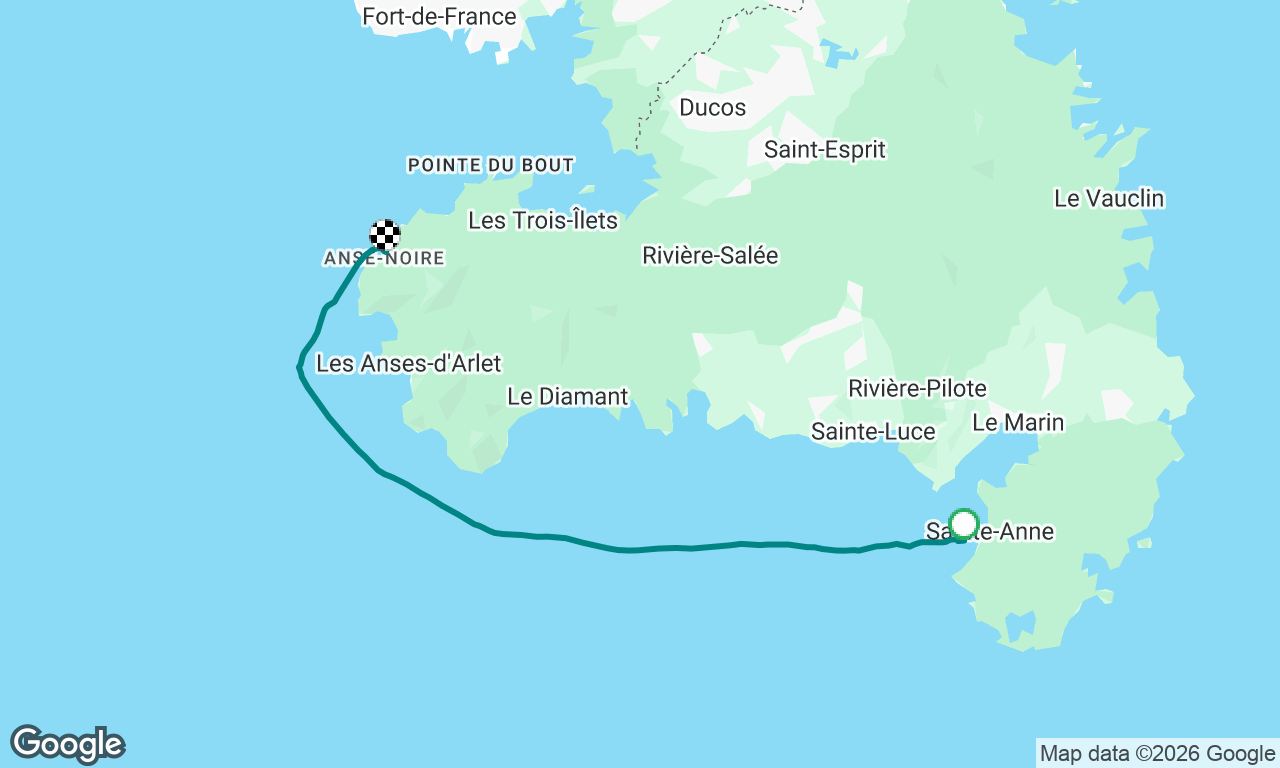 Martinique first sail