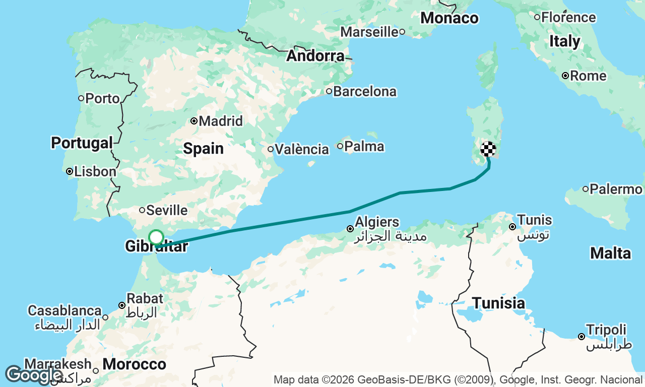 Voyage map