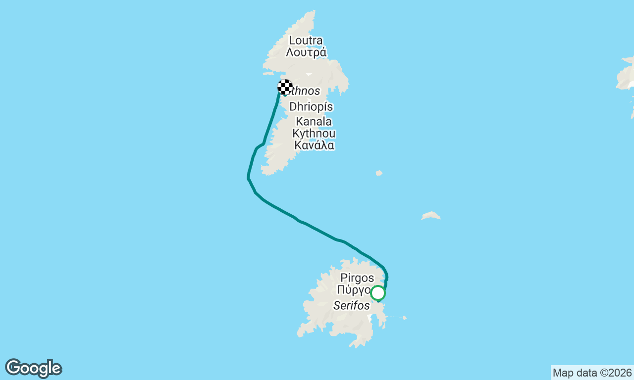 Zurück nach Kythnos Stadt